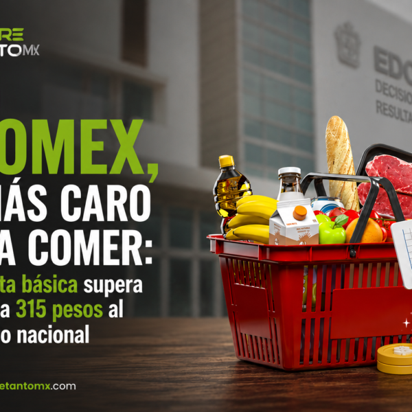 EL GOLPE A LA MESA: EDOMEX TIENE LA CANASTA BÁSICA MÁS CARA DEL PAÍS
