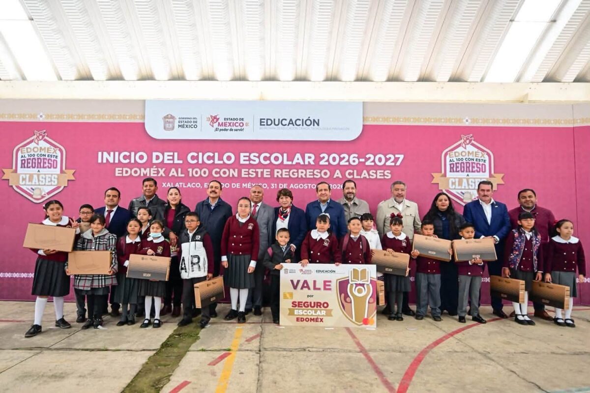 GOBERNADORA DELFINA GÓMEZ DA INICIO AL CICLO ESCOLAR 2026-2027 EN EDOMÉX